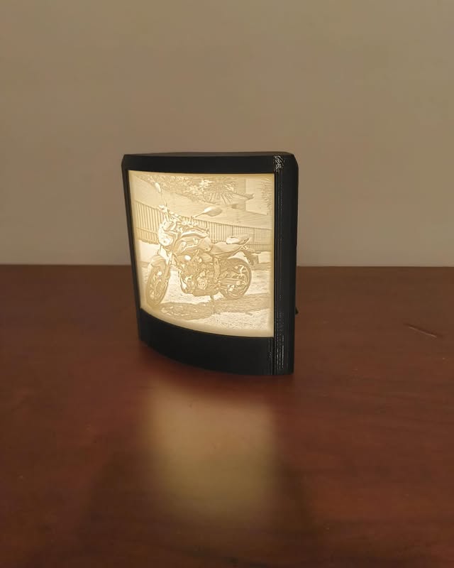 Candeeiro Personalizado Moto 3D com Iluminação 2